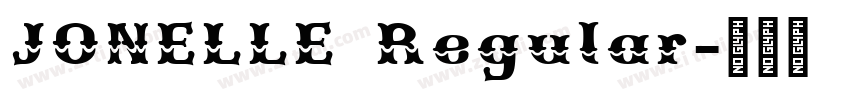 JONELLE Regular字体转换